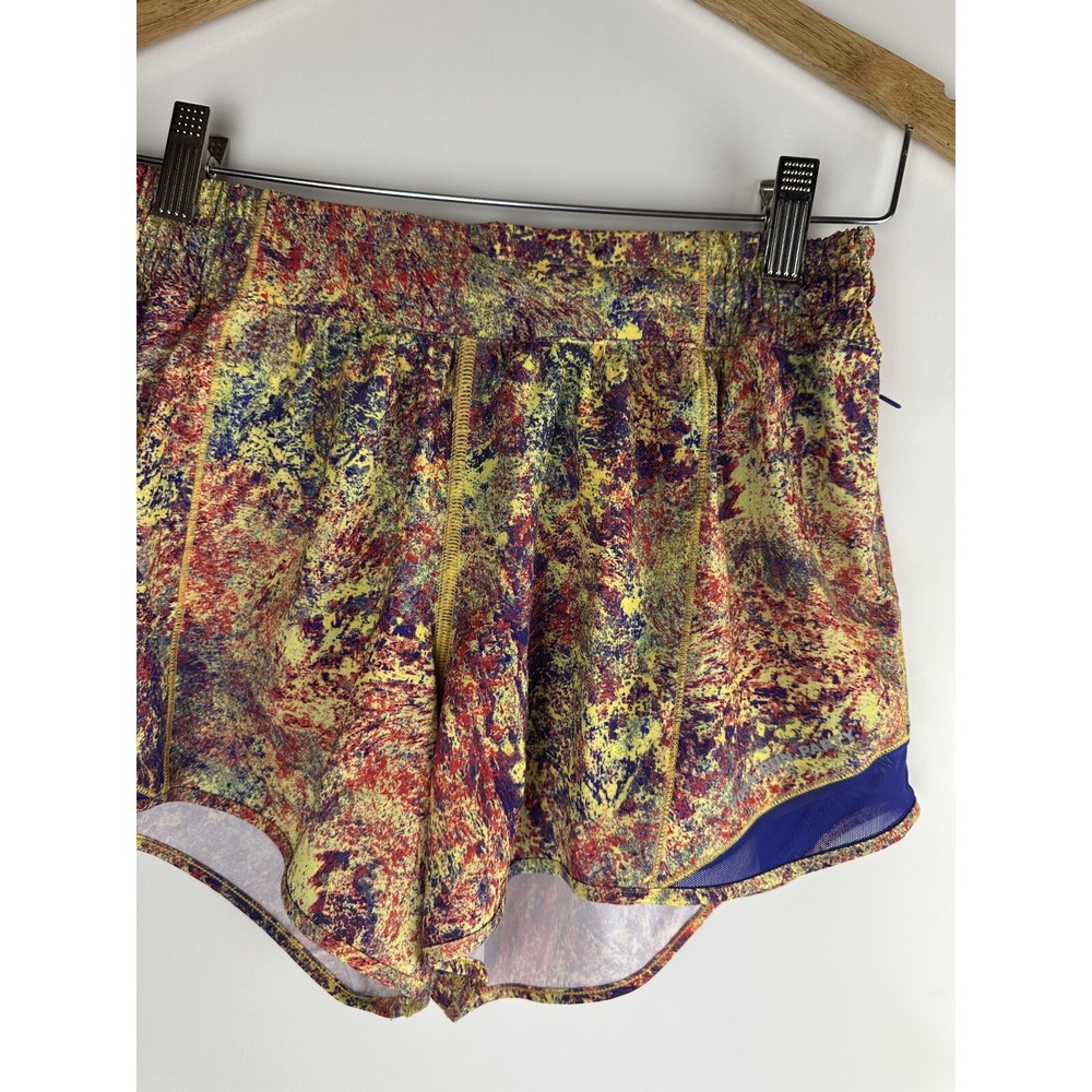 🦄 Lululemon SeaWheeze Hotty Hot Short 4" Woodland Sprint Women's Size 8 Tall - Picture 5 of 12